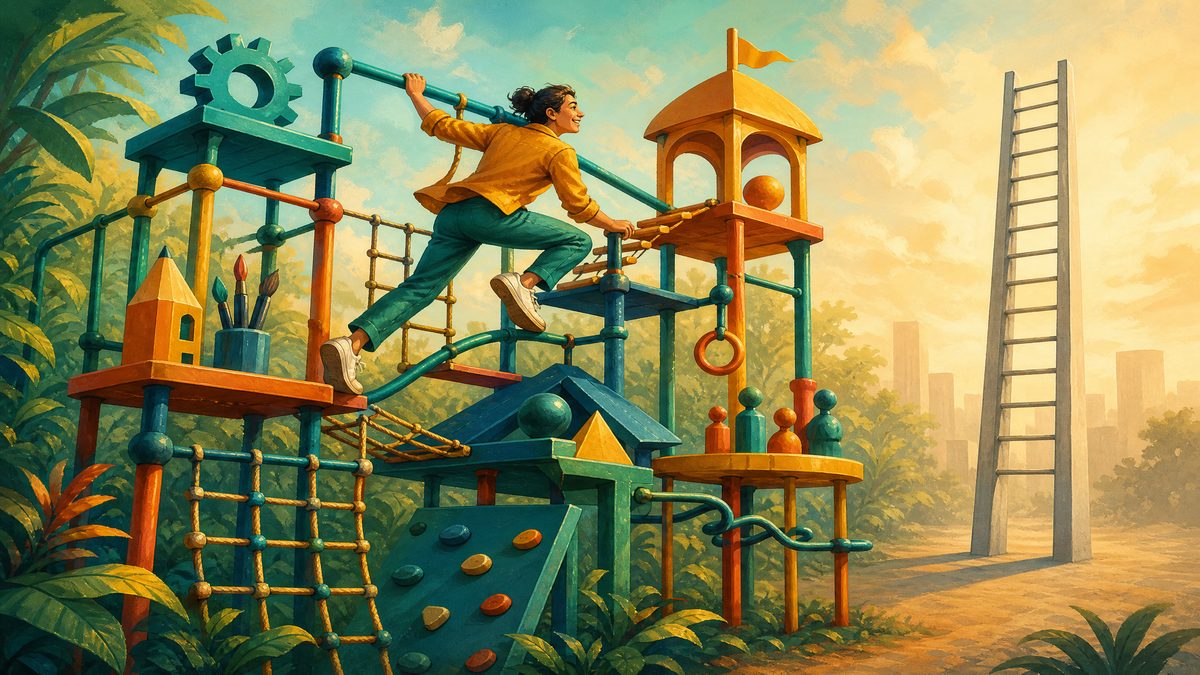 The Career Ladder Is a Myth. Build a Career Jungle Gym Instead.